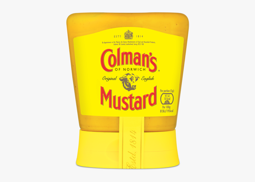 Colman"s Squeezy Mustard - Colmans Mustard Label, HD Png Download, Free Download