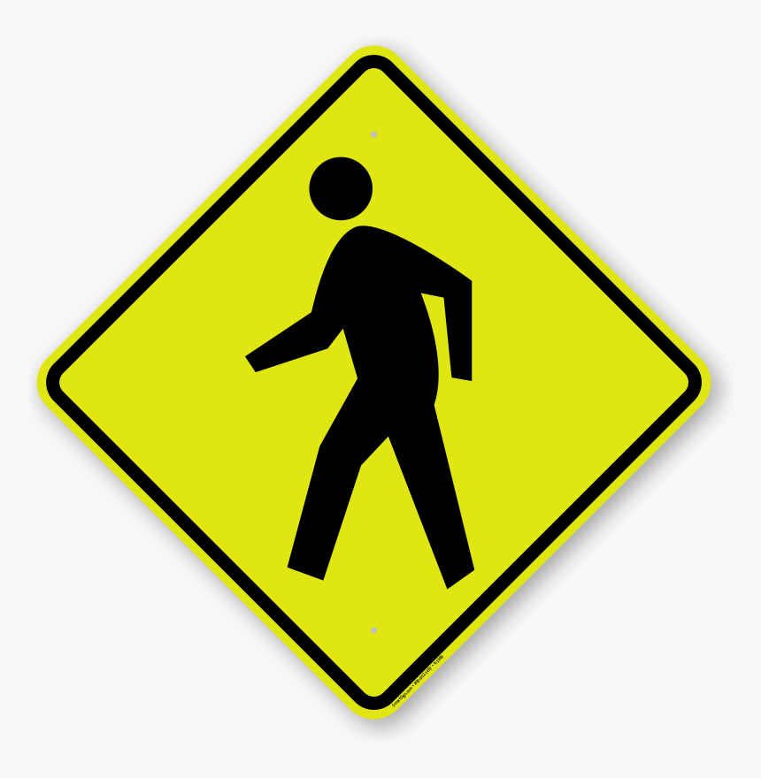 Walking Man Street Sign, HD Png Download, Free Download