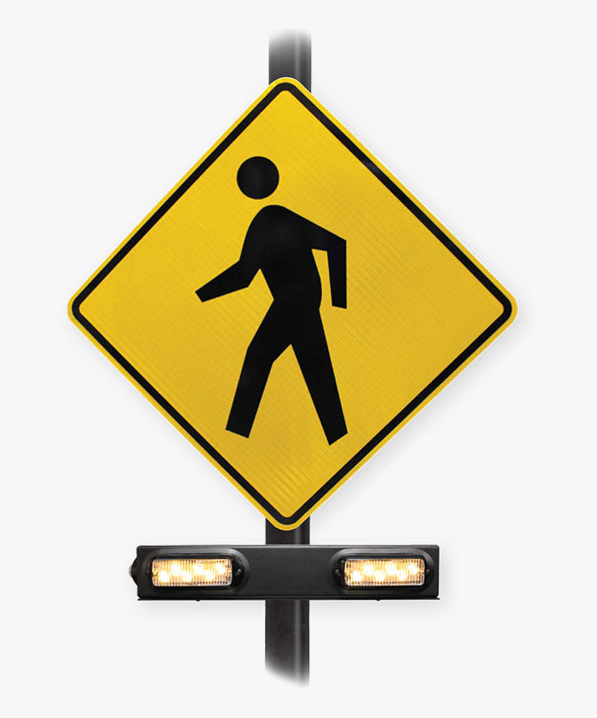 Pedestrian Warning Signs, HD Png Download, Free Download