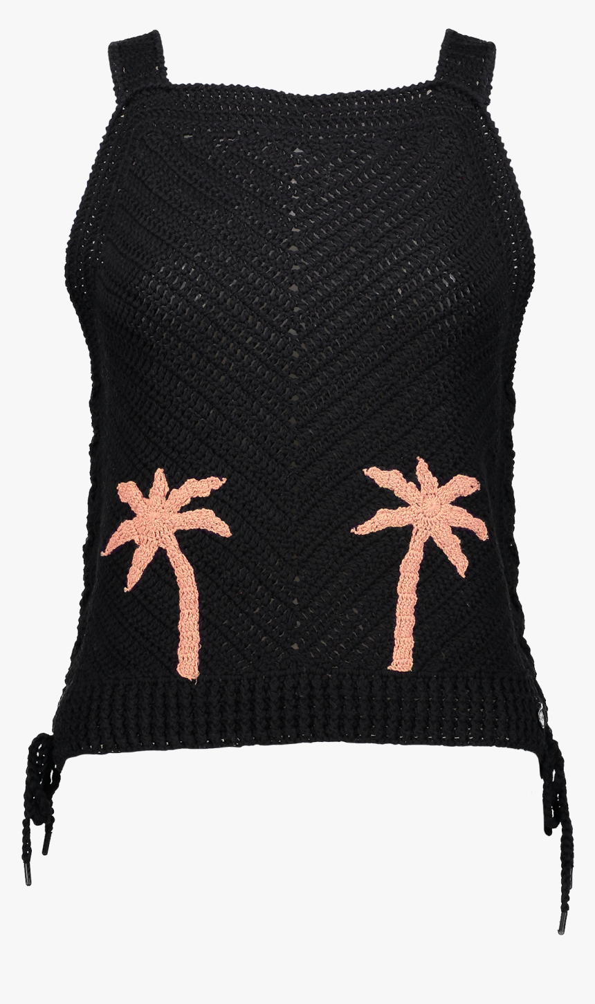 Knit Crochet Tank Palm Tree - Cross, HD Png Download, Free Download