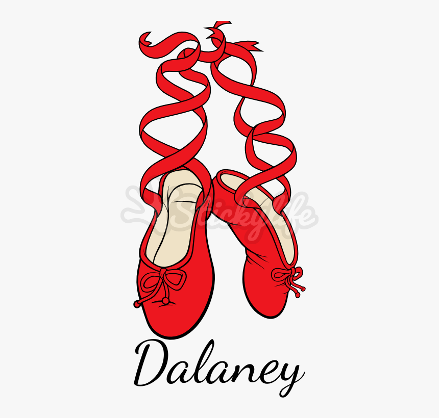 Personalized Ballet Shoes Decal - Design, HD Png Download, Free Download