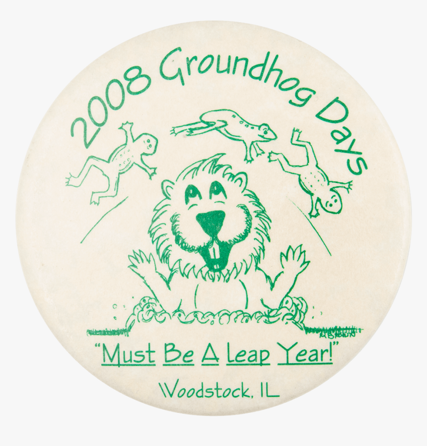 2008 Groundhog Days Event Button Museum - Label, HD Png Download, Free Download