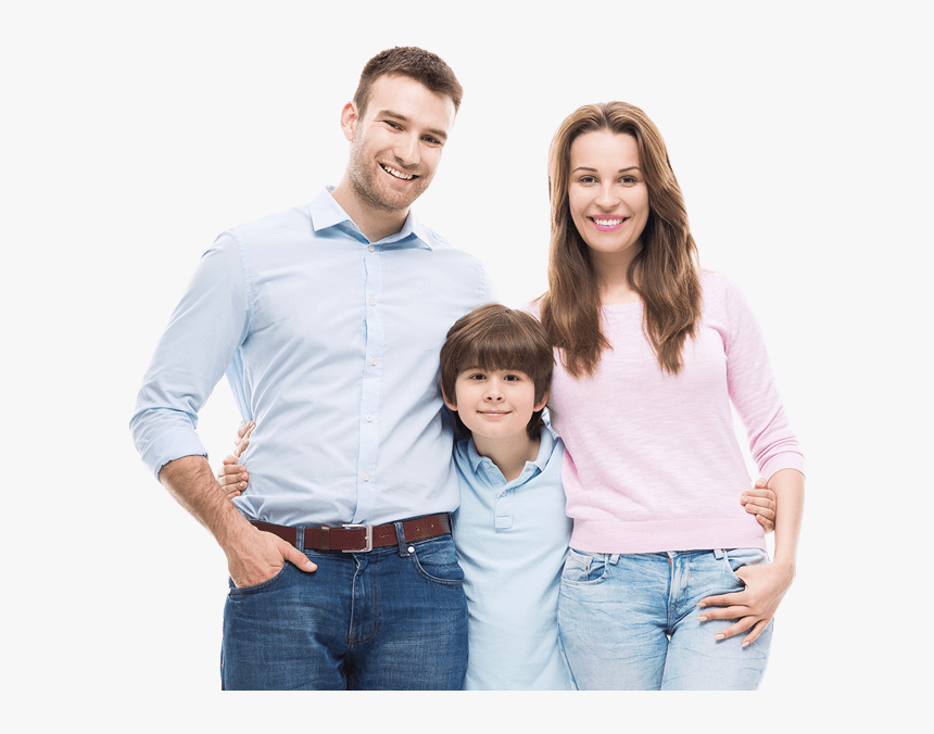 Happy Family Standing Png, Transparent Png, Free Download