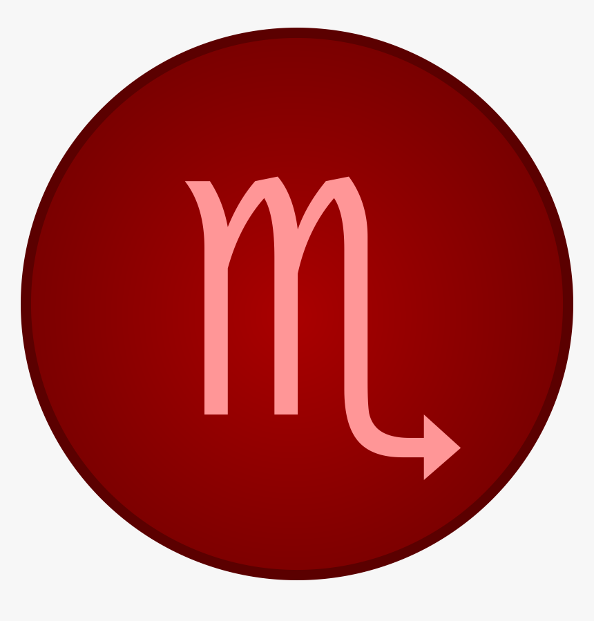 Scorpio Symbol Clip Arts - Scorpio Red Symbol, HD Png Download, Free Download