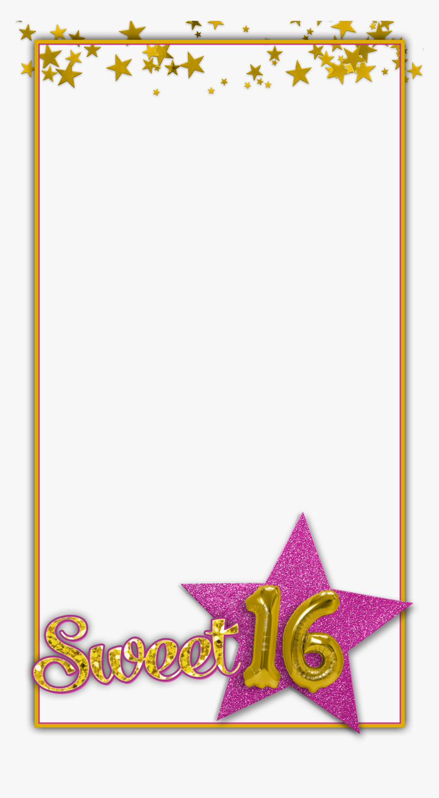 Free Sweet Snapchat Geofilter - Sweet 16 Transparent, HD Png Download, Free Download