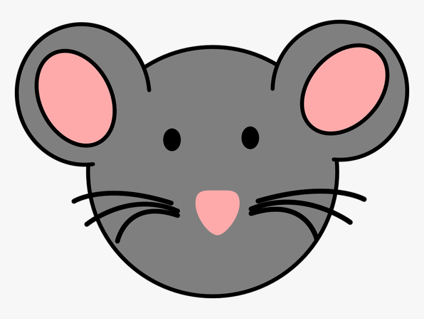 Mammal Clipart Animal Heads - Mouse Face Clipart, HD Png Download, Free Download