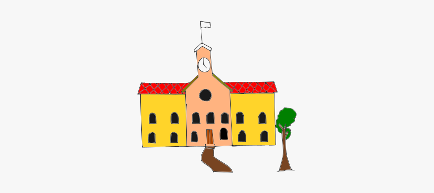 School Building - Illustration, HD Png Download, Free Download