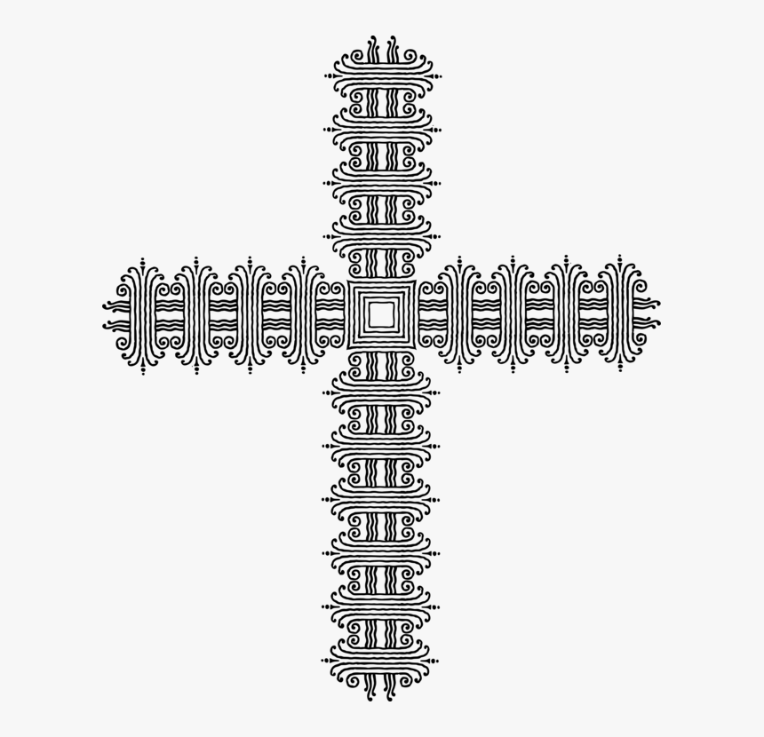 Cross Decoration Decorative Divider Geometric Ornament - Calligraphy, HD Png Download, Free Download