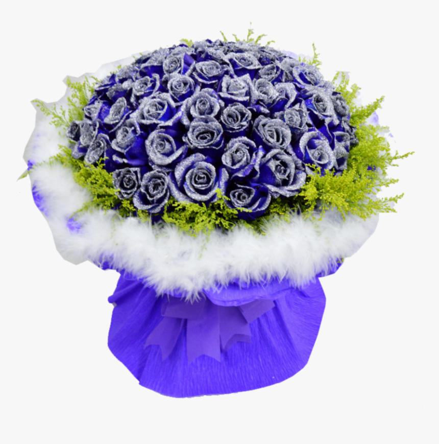 Mq Blue Bouquet Rose Roses Flowers Flower - Blue Rose, HD Png Download, Free Download