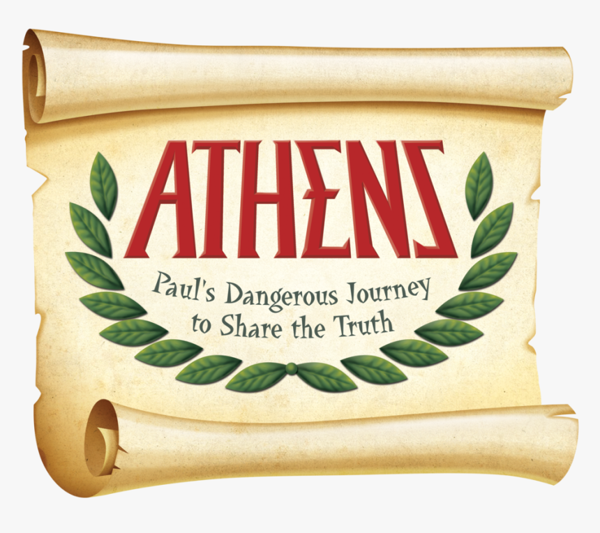 Athenslogo Withscroll Hr - Vacation Bible School Athens, HD Png Download, Free Download