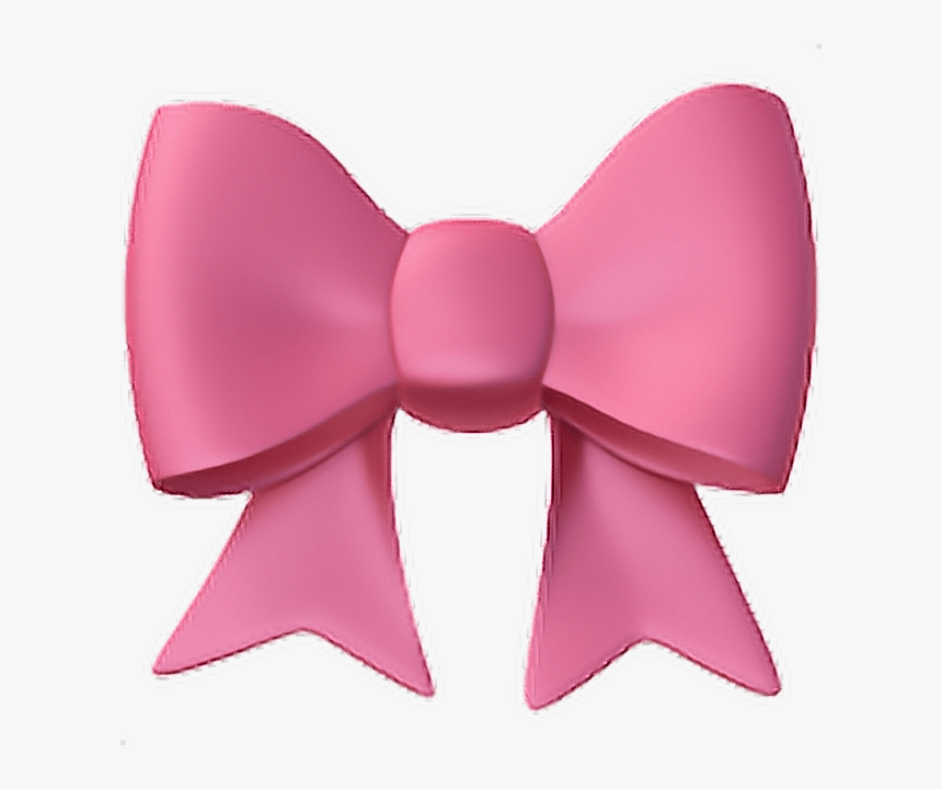 Pink Bow Emoji HD Png Download Kindpng