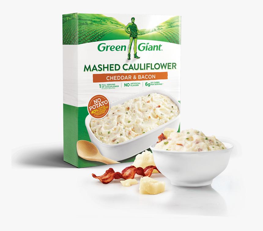 Mashed Cauliflower - Green Giant Mashed Cauliflower Cheddar & Bacon, HD Png Download, Free Download