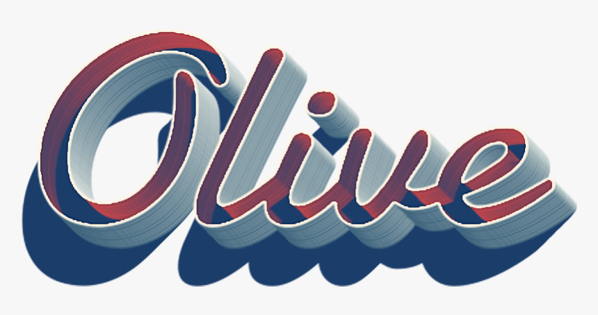 Olive 3d Letter Png Name - Graphic Design, Transparent Png, Free Download