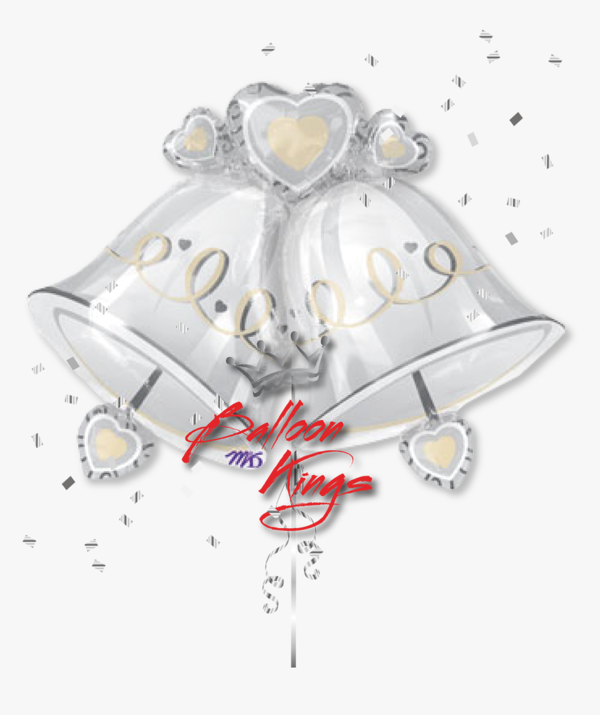 Wedding Bells - Silver And Gold Wedding Bells, HD Png Download, Free Download
