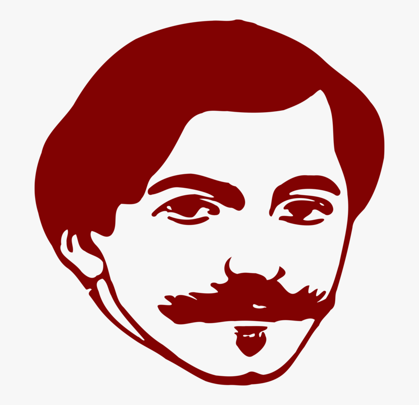 Emotion,art,line Art - Man With Moustache Vector, HD Png Download, Free Download