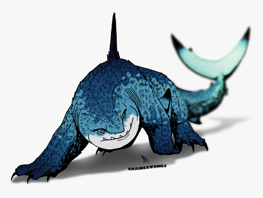 Sea monster drawing