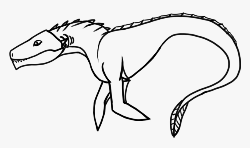 Monster Lineart Sea Monster For Free Download - Line Art, HD Png Download, Free Download