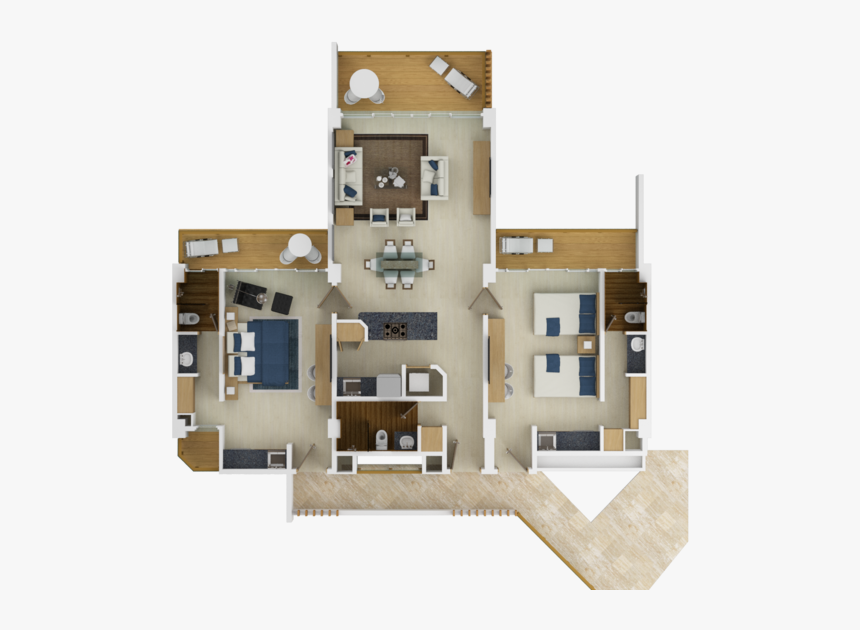 Isometrica Modelo A&f - Floor Plan, HD Png Download, Free Download