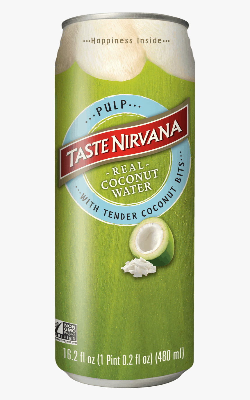 Front Face Of Coconut Water With Pulp Can - Goat Cheese, HD Png Download, Free Download