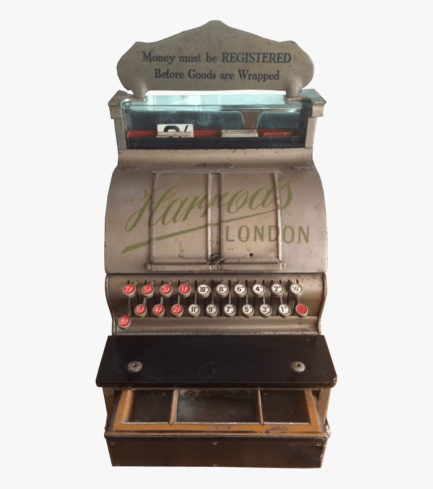 Harrods National Cash Register Transparent Background - Cash Register, HD Png Download, Free Download