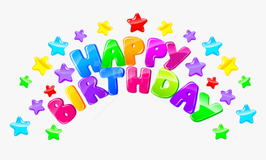Free Png Download Happy Birthday Decor With Stars Png - Background ...