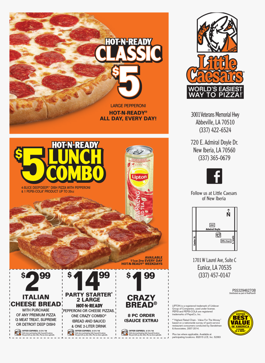 Little Caesars Pizza , Png Download - California-style Pizza, Transparent Png, Free Download