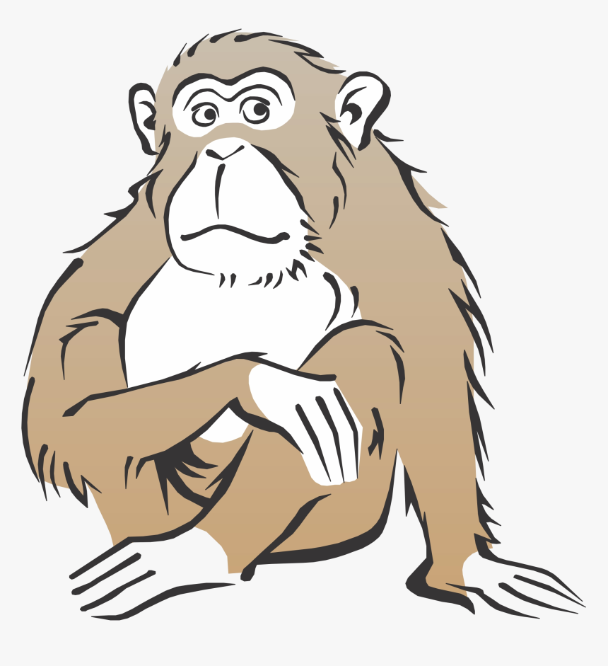 Monkey Free Cartoon Cliparts Clip Art Transparent Png Realistic Monkey Clipart Png Download