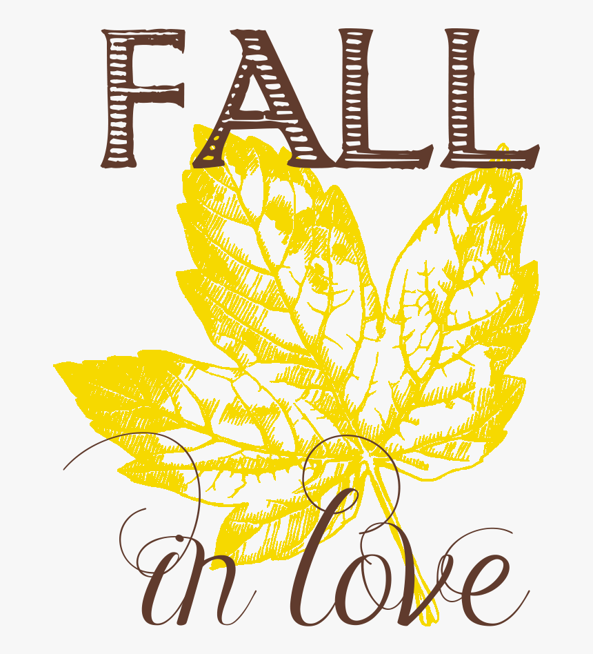 Goldenrods, Corn, And Apples Free Chalkboard Printables - Fall In Love Transparent, HD Png Download, Free Download