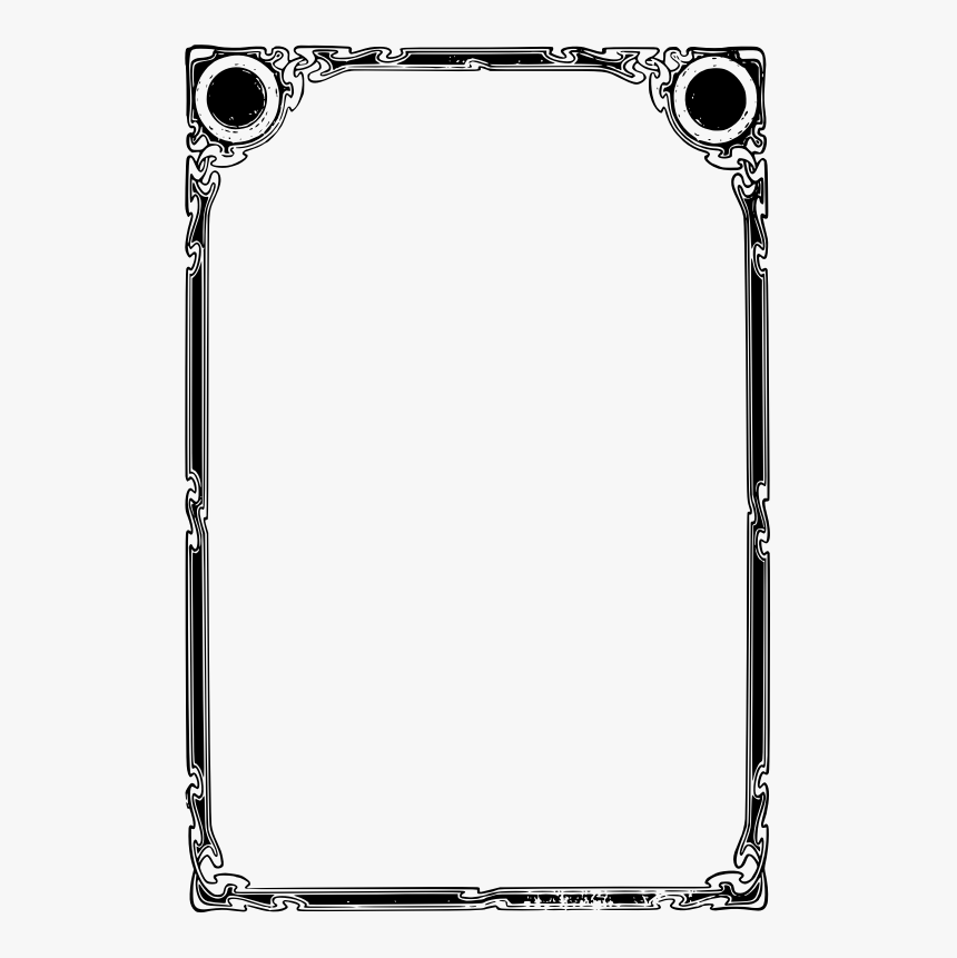 Transparent White Door Png - Frame Png Black And White Simple, Png Download, Free Download