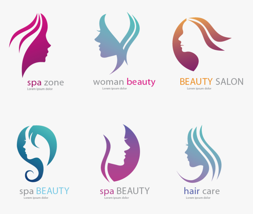 Salons Salon Beauty Parlour Nail Flag Logo Clipart, HD Png Download, Free Download