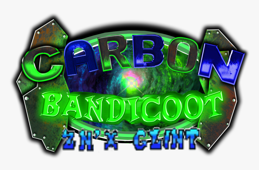 Carbon Bandicoot Zn"x Glint Game Logo - Graphic Design, HD Png Download, Free Download