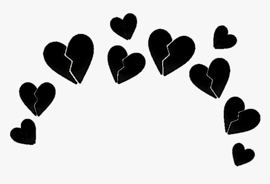 Broken Black Heart Emoji, HD Png Download, Free Download