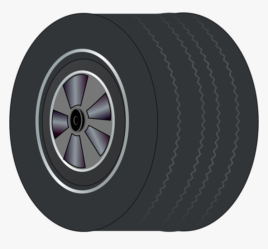 Wheel, Tire, Wide, Rubber, Tyre, Isolated, Automobile - Car Tires, HD Png Download, Free Download