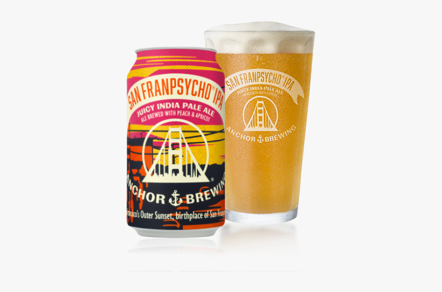 San Franpsycho Ipa Bottle & Pint Glass - Anchor Brewing San Franpsycho Ipa, HD Png Download, Free Download