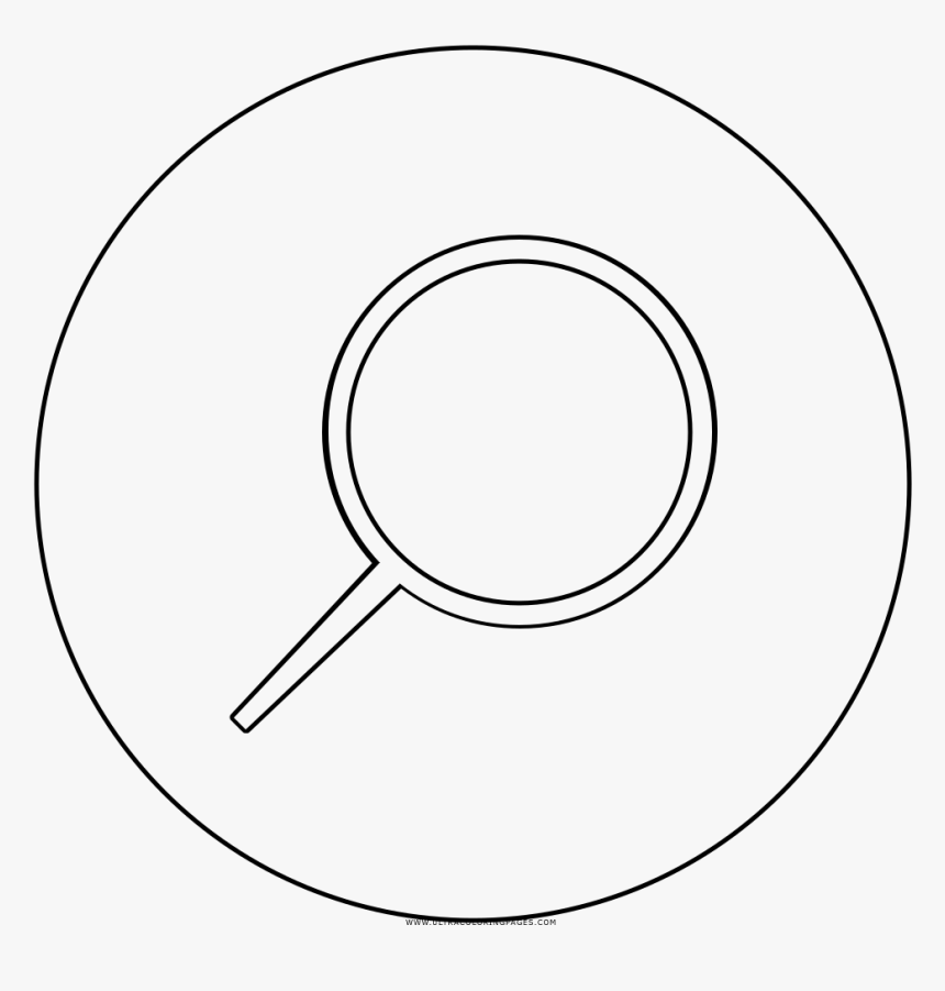 Search Button Coloring Page - Escola Da Serra, HD Png Download, Free Download