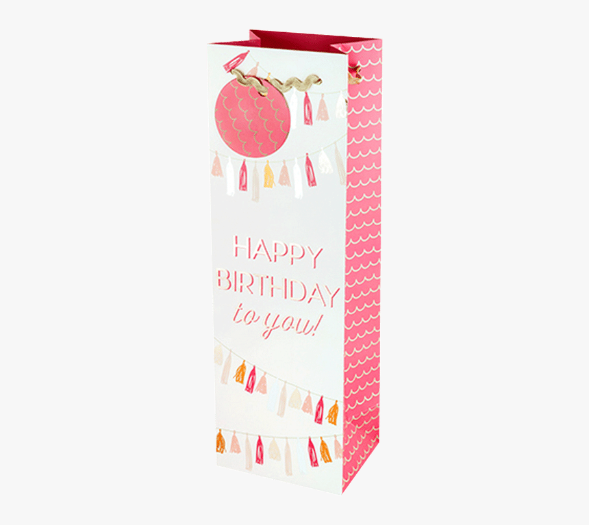 Gift Bag Happy Birthday Tassle - Paper, HD Png Download, Free Download