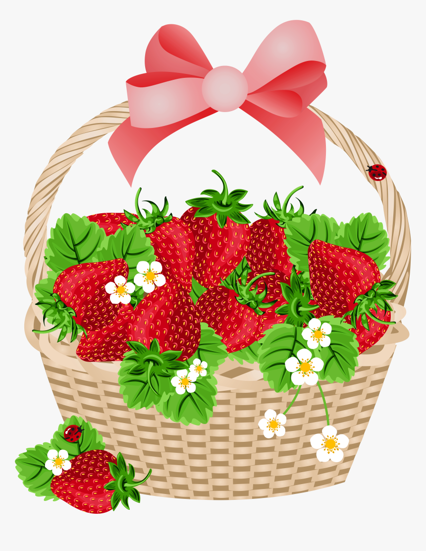 Strawberry Basket Clipart, HD Png Download, Free Download