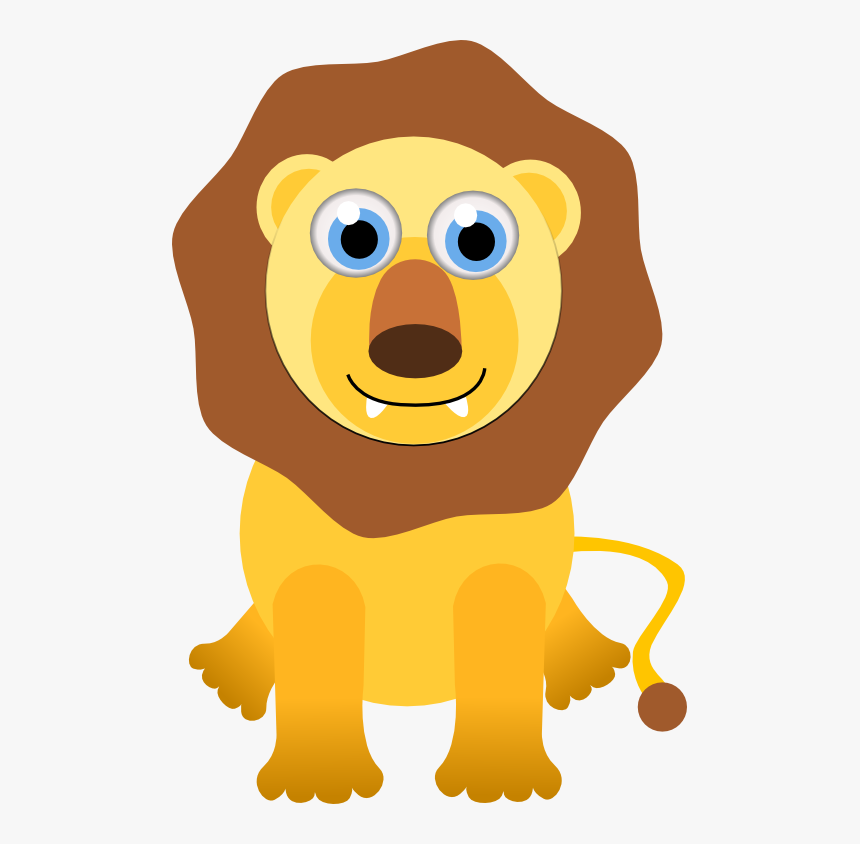 Transparent Cartoon Lion Png - 3d Cartoon Lion Png, Png Download - kindpng