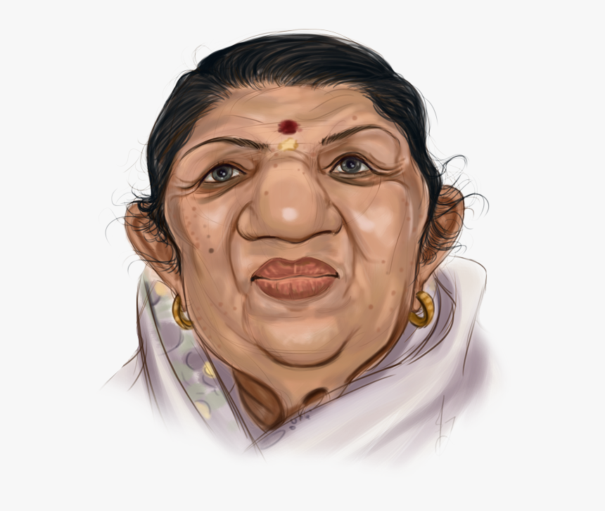 Lataji - Lata Mangeshkar, HD Png Download - kindpng