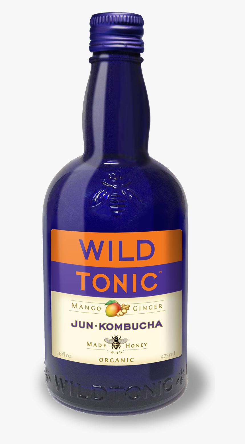 Mango Ginger Jun-kombucha - Wild Tonic Raspberry Goji Rose Kombucha, HD Png Download, Free Download