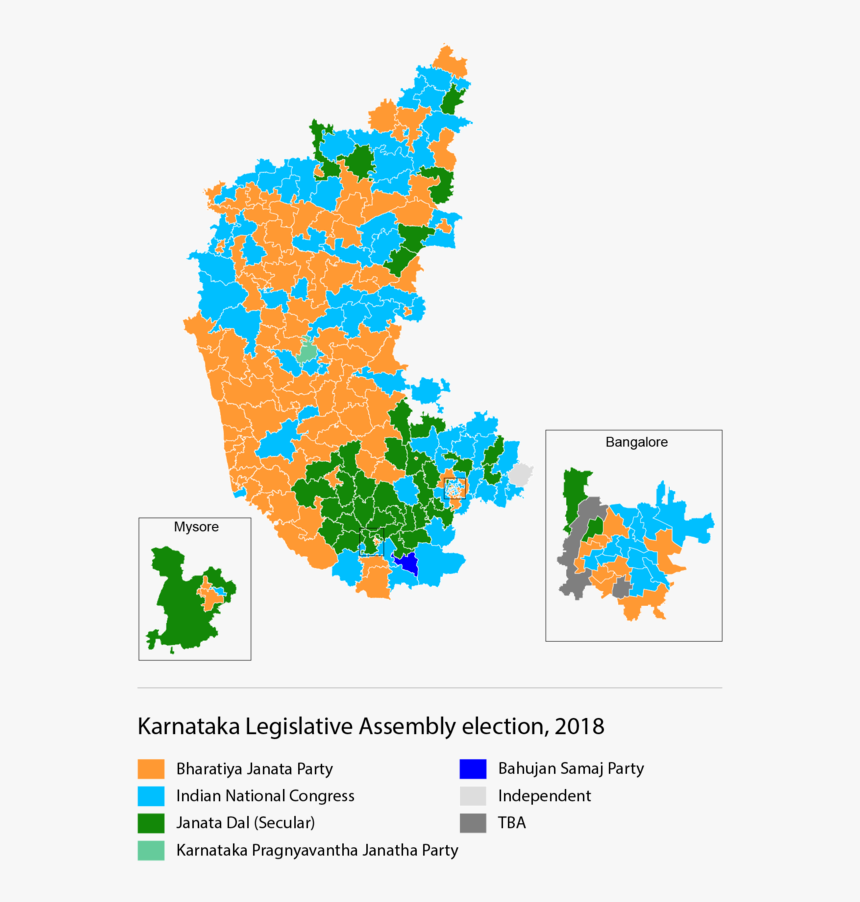 Karnataka Election Results 2018, HD Png Download, Free Download