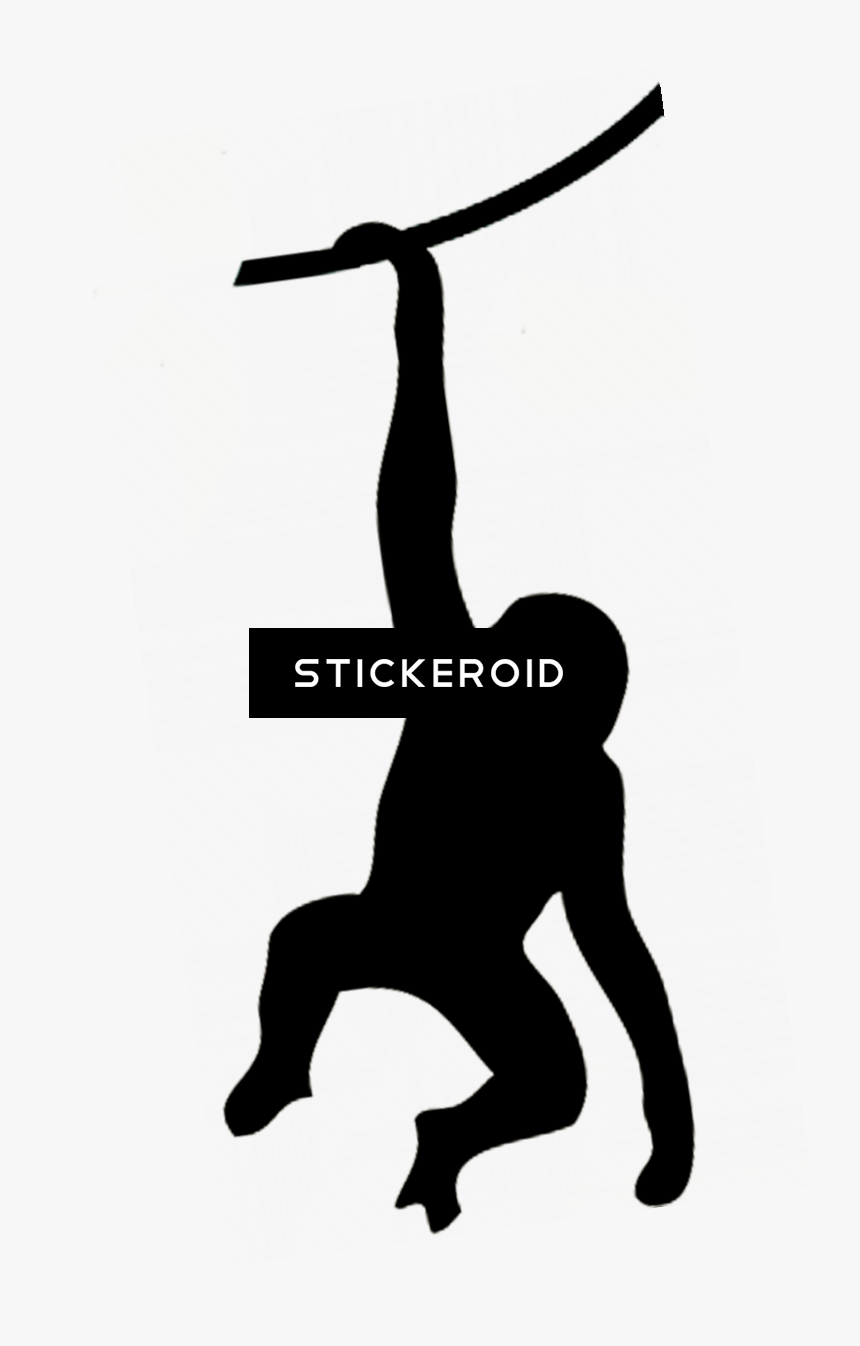 Transparent Gymnastics Clipart Silhouette - Monkey Png Silhouette, Png Download, Free Download