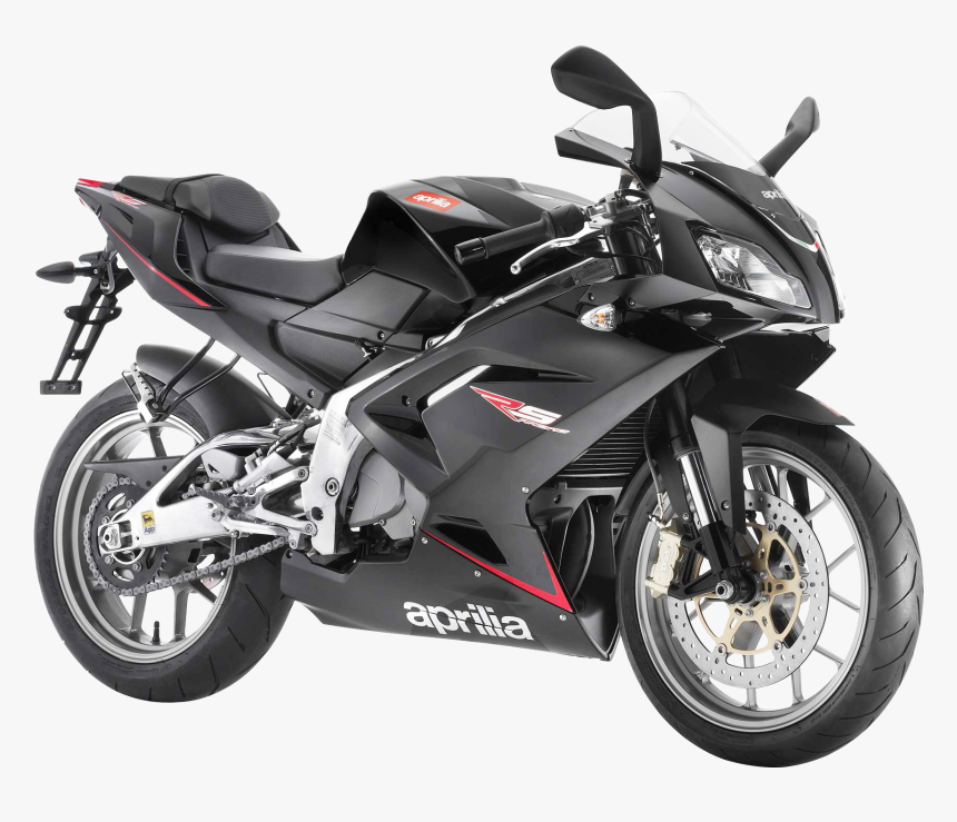 Aprilia Black Motorcycle Png Image - Aprilia Rs 125 2t, Transparent Png, Free Download