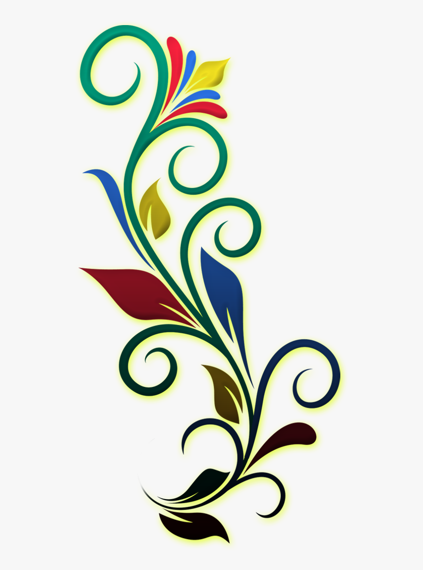 Flower Side Border Design, HD Png Download, Free Download