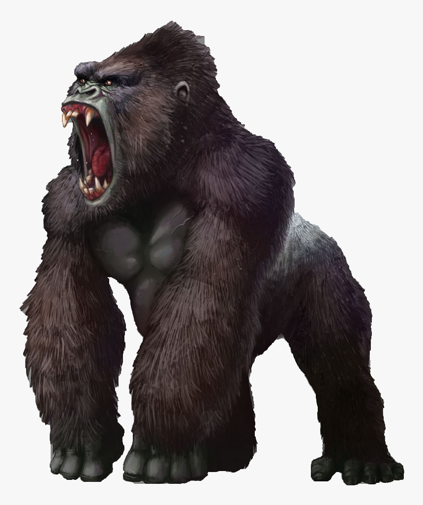 Giant Ape Fantasy Art, HD Png Download - kindpng