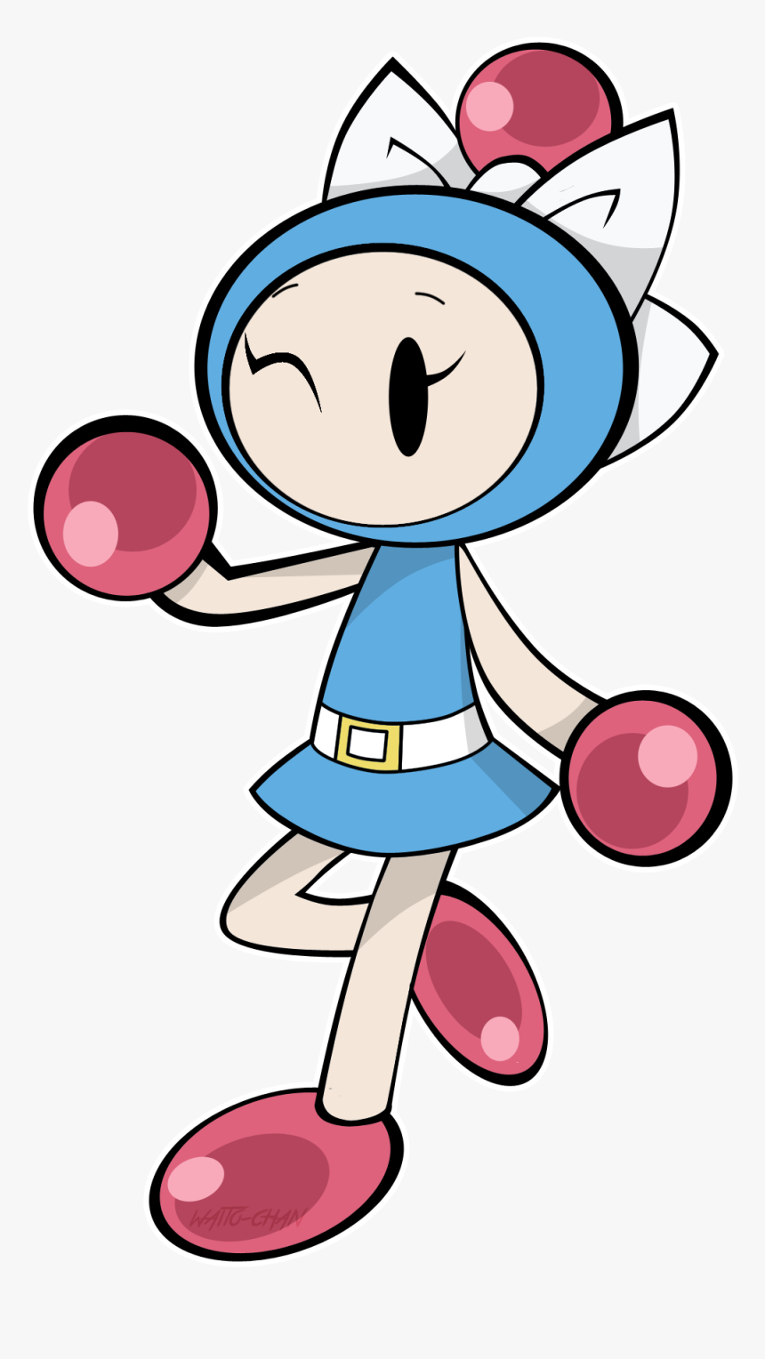 Super Bomberman R Pink Nose Clip Art Smile - Aqua Super Bomberman R, HD Png Download, Free Download