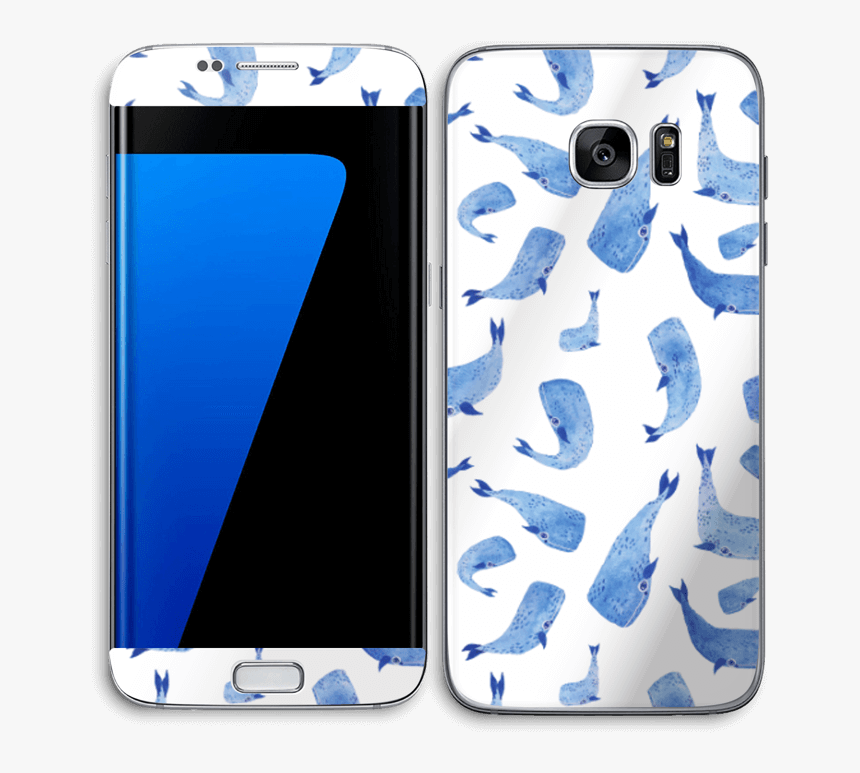 Blue Whales Skin Galaxy S7 Edge - Smartphone, HD Png Download, Free Download