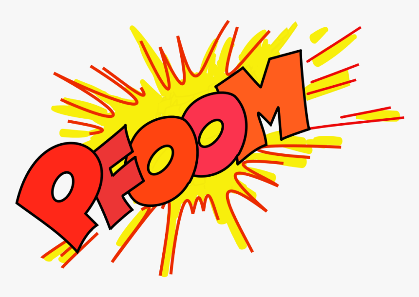 Clip Art Explosion Onomatopoeia - Transparent Comic Book Onomatopoeia, HD Png Download, Free Download