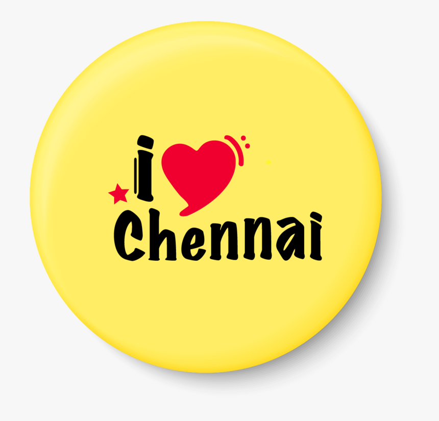 Chennai Magnet,chennai Fridge Magnet,i Love Chennai - Circle, HD Png Download, Free Download