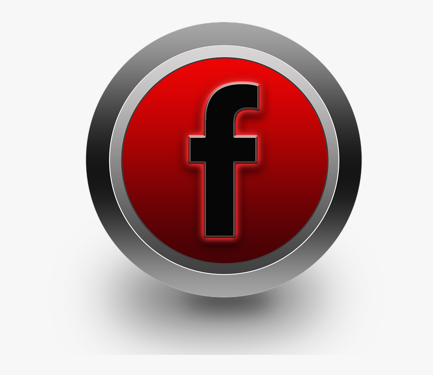 Transparent Red Facebook Icon Png Download Facebook Red Icon No Background Png Download Kindpng